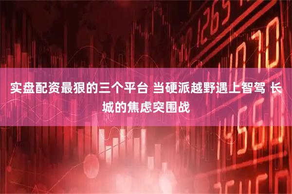 实盘配资最狠的三个平台 当硬派越野遇上智驾 长城的焦虑突围战