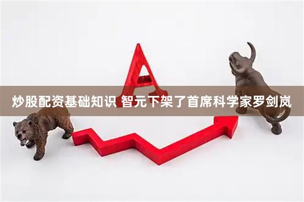 炒股配资基础知识 智元下架了首席科学家罗剑岚